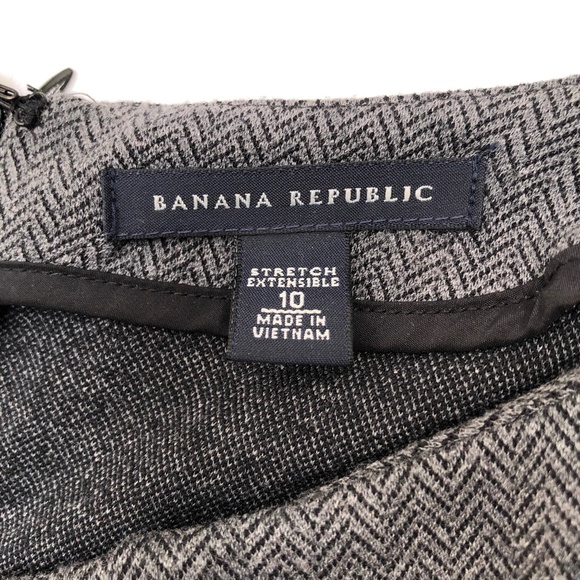 Banana Republic Dress - Subtle Herringbone pattern - blue/grey 10 - Picture 7 of 9